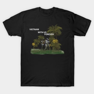 The Three Servicemen - Vietnam Memorial w Jungle wo Bkgrd T-Shirt